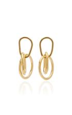 Annie Costello Brown Sidewalk 18k Gold Vermeil Earrings