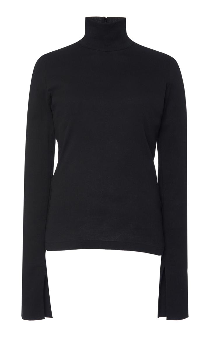 Moda Operandi Jil Sander Long Sleeve Cotton Turtleneck