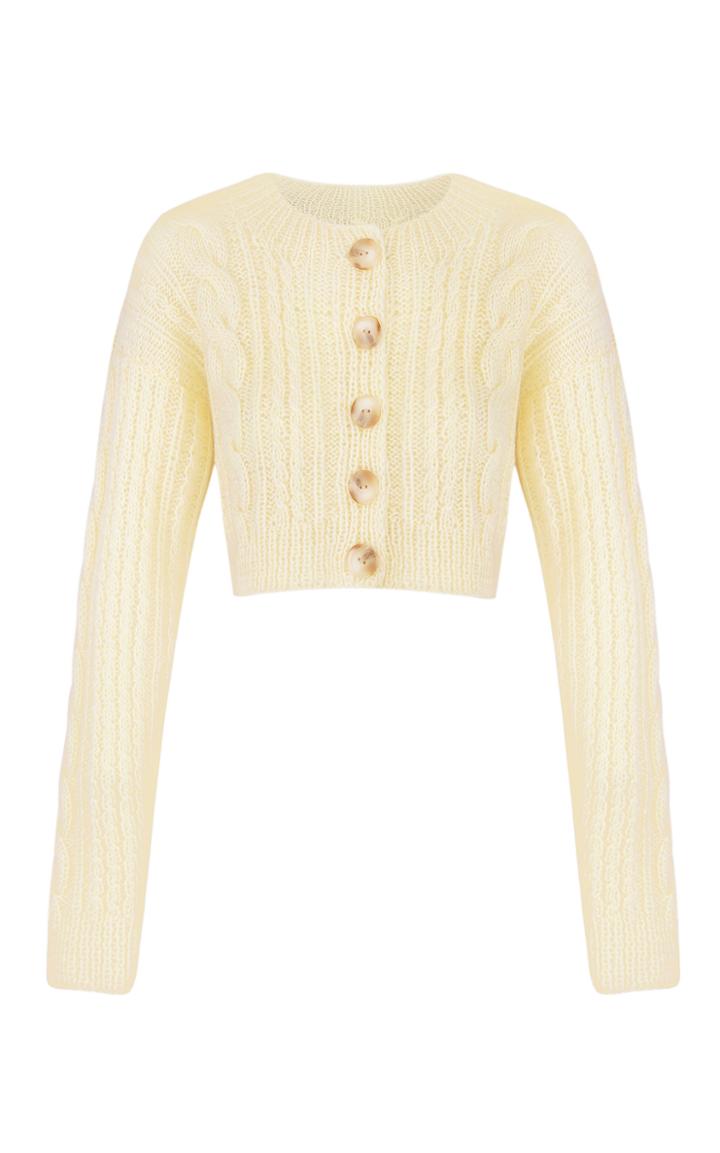 Moda Operandi Anna October Tavria Cableknit Cropped Cardigan