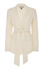 Andres Otalora Carmen Wool Wrap Blazer