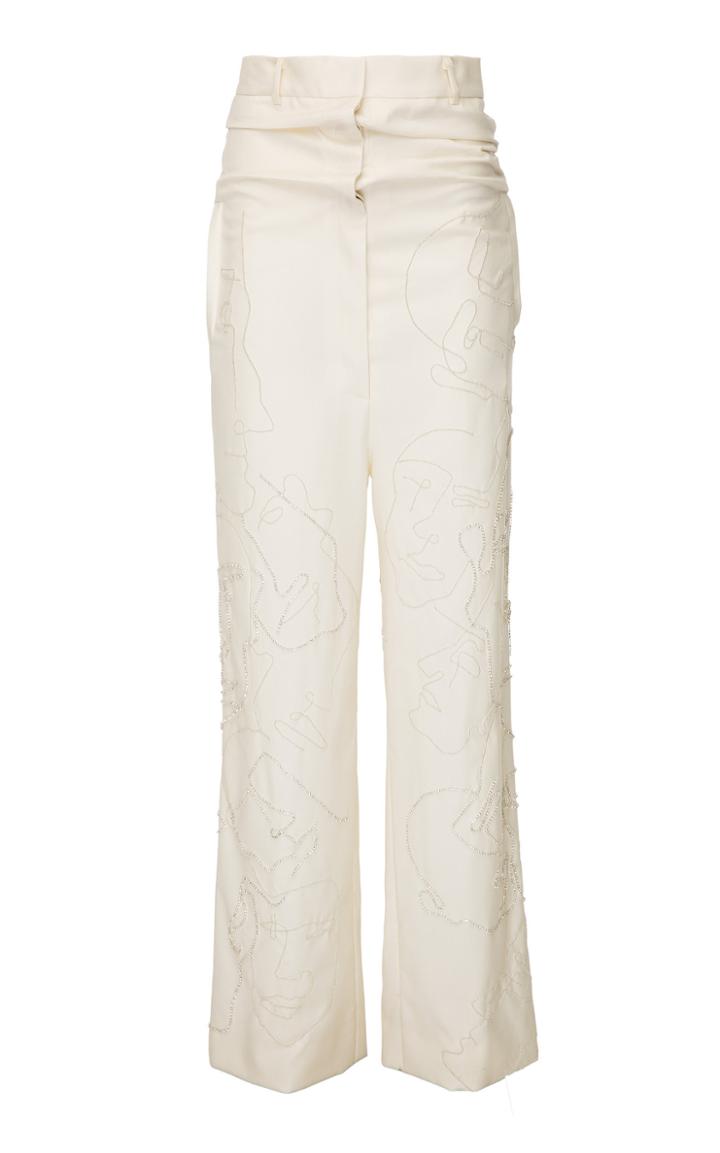 Babukhadia Collection Signature Embroidered Trousers