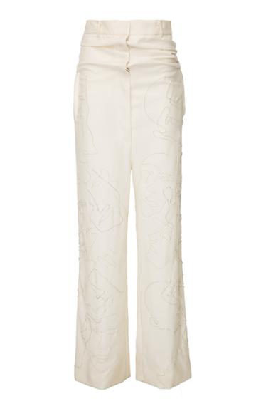 Babukhadia Collection Signature Embroidered Trousers