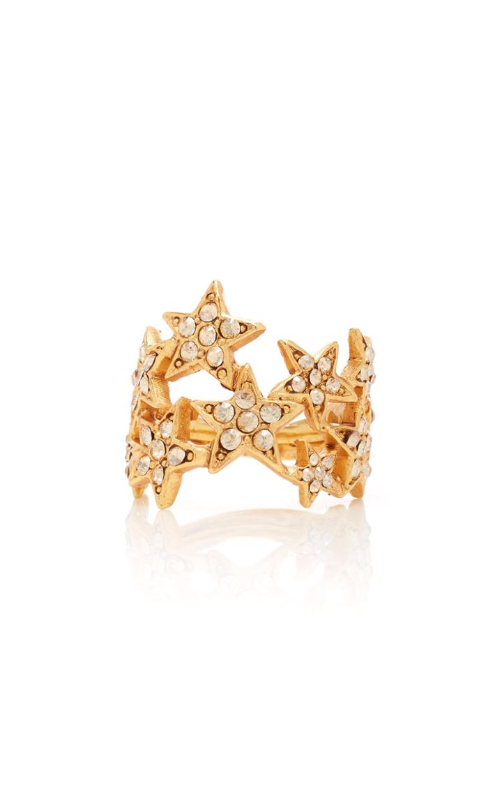 Moda Operandi Oscar De La Renta Glass Crystal Star Ring