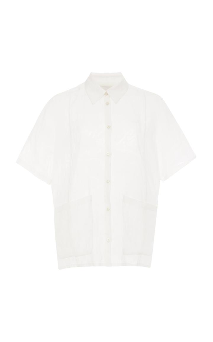 Rachel Comey Chaca Ramie Button-down Top
