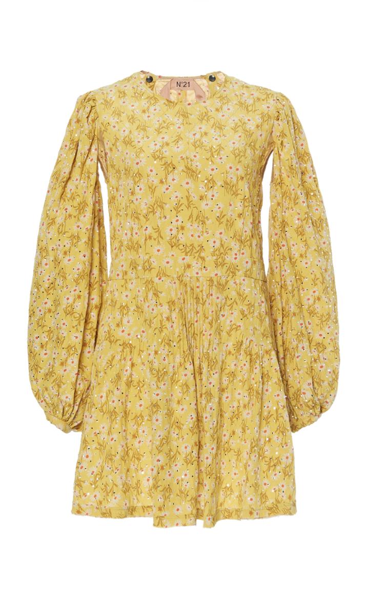 Moda Operandi N21 Floral-print Silk-blend Dress Size: 38