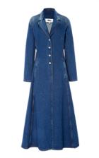 Mm6 Elongated A-line Denim Coat