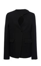 Jil Sander Mercury Cutout Wool-blend Blazer