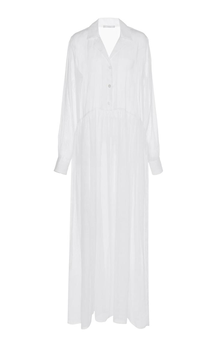 Moda Operandi White Story Hera Organza Maxi Dress Size: 8