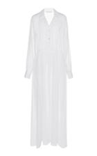 Moda Operandi White Story Hera Organza Maxi Dress Size: 8