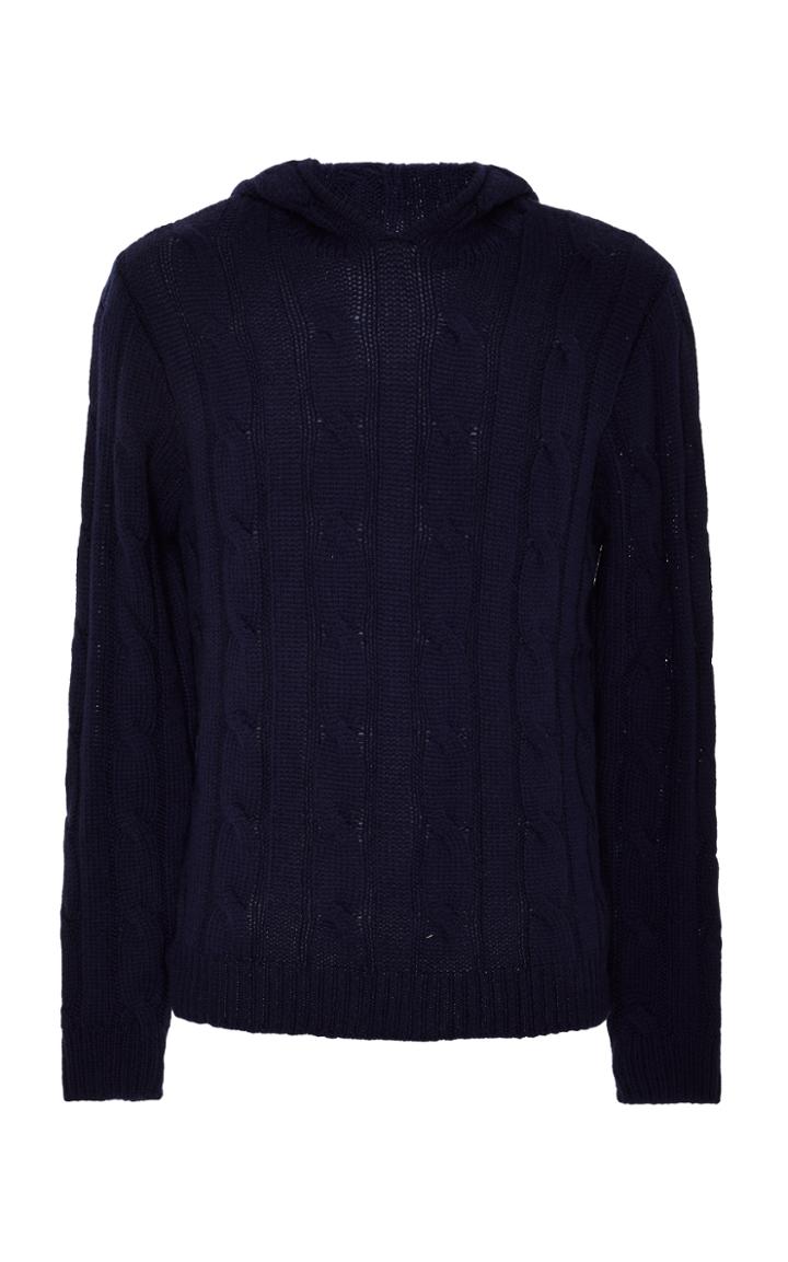 Ralph Lauren Cable Knit Cashmere Hoodie Size: S