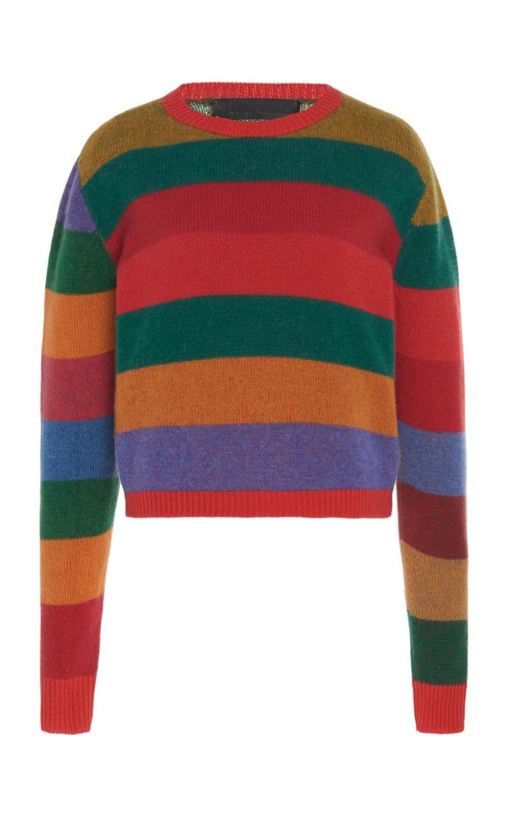 The Elder Statesman Super Duper Cropped Cashmere Sweater