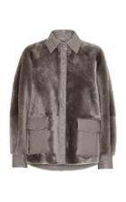 Moda Operandi Remain Beiru Leather-trimmed Wool Jacket