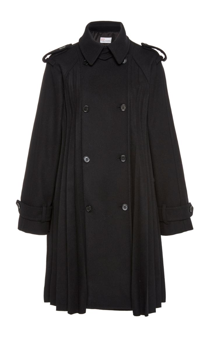 Red Valentino Pleated Mini Trench