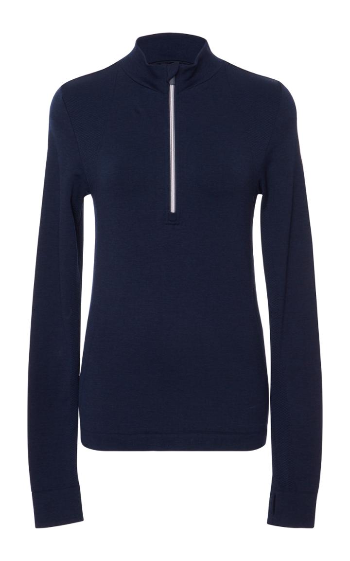 Tory Sport Seamless Quarter Zip Pullover