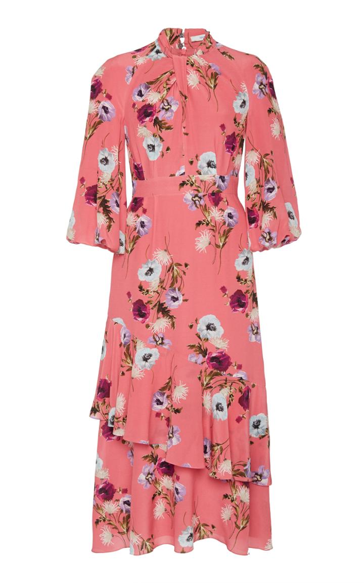 Erdem Verona Floral-print Crepe Midi Dress