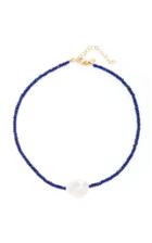 Joie Digiovanni Gold-filled, Lapis Lazuli And Pearl Necklace