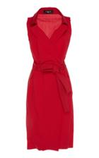 Paule Ka Cotton Poplin Stretch Vest Dress
