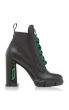 Prada Tronchetti Leather Ankle Boots