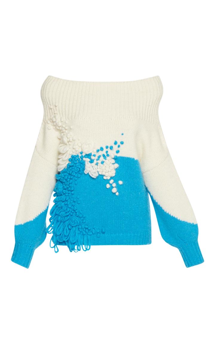 Delpozo Off The Shoulder Embroidered Jumper