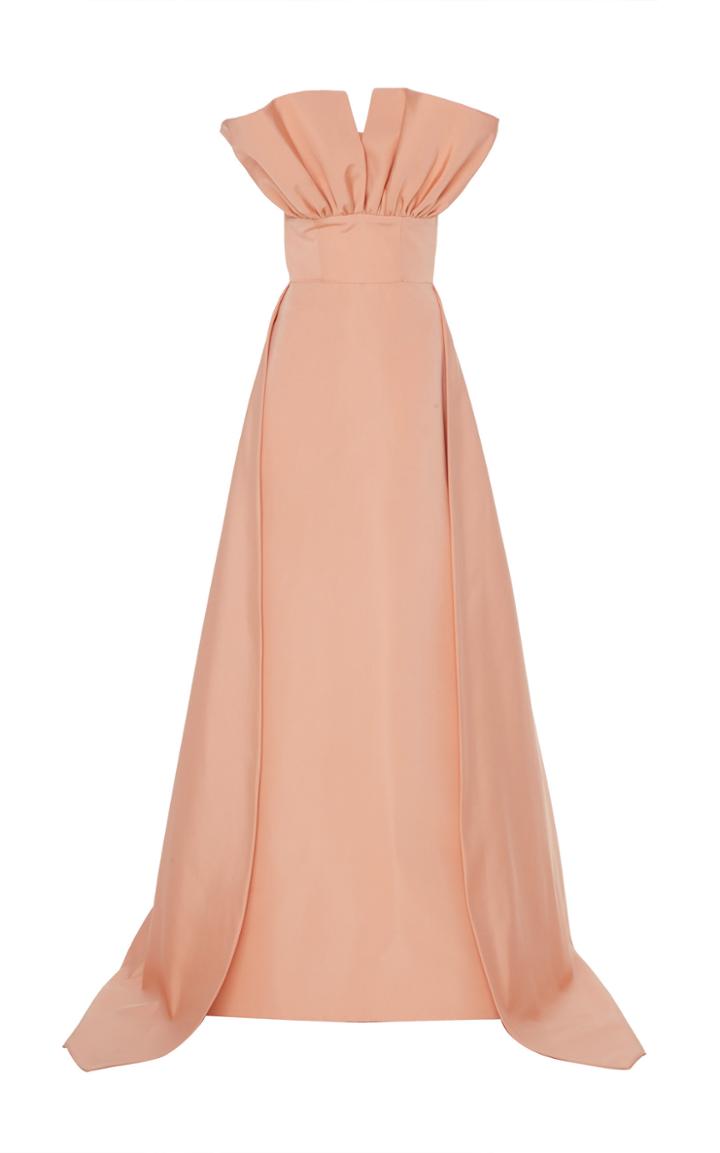Christian Siriano Pleated Bodice Gown