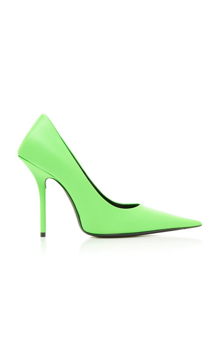 Balenciaga Square Knife Leather Pumps