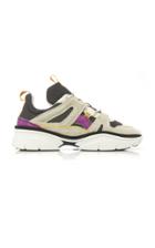 Isabel Marant Kindsay Leather-paneled Low-top Sneakers Size: 36