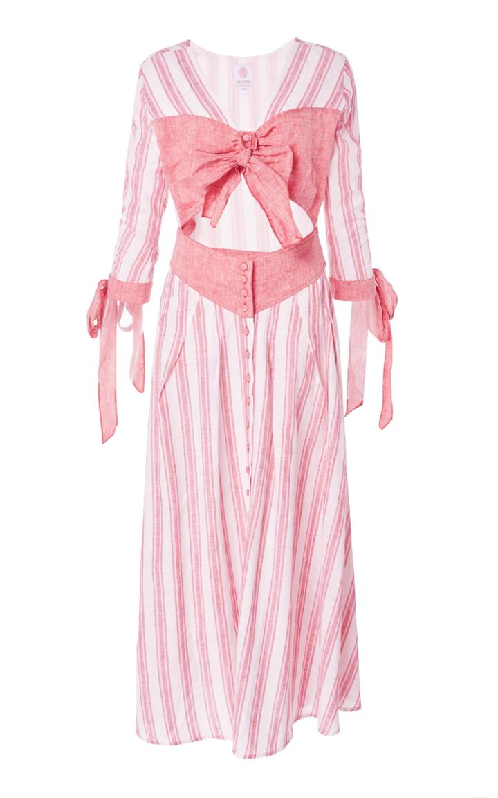 Gl Hrgel Cut Out Striped Dress
