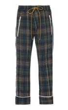 Rhude Plaid Cotton-flannel Track Pants
