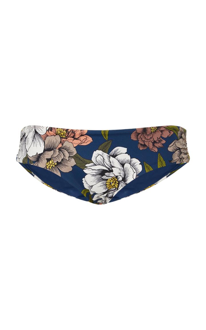 Tori Praver Garnet Floral Cheeky Bikini Bottom
