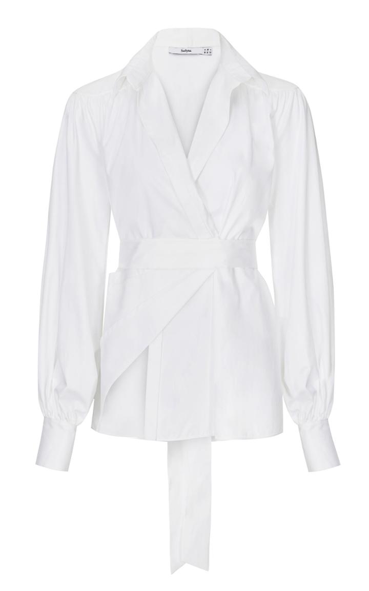 Moda Operandi Safiyaa Odyssey Asymmetric Wrap Blouse