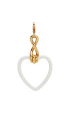 Moda Operandi Bea Bongiasca 9k Yellow Gold White Enamel Heart Charm