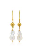 Ranjana Khan Small Dangle Pearl Earrings