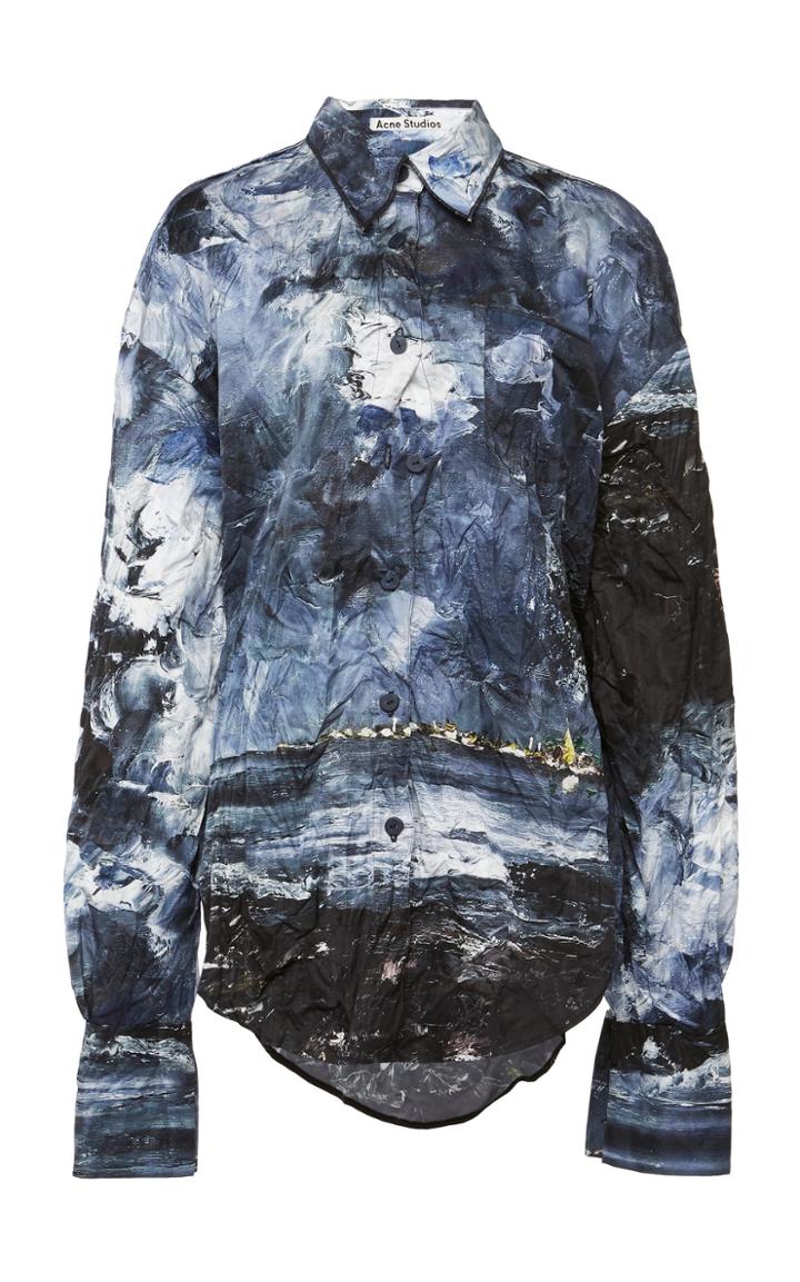 Acne Studios Sadira Painted Crinkled Shirt