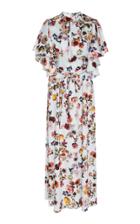 Monique Lhuillier Floral-print Chiffon Midi Dress