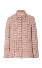 Brock Collection P-ombretto Collared Tweed Wool-blend Top