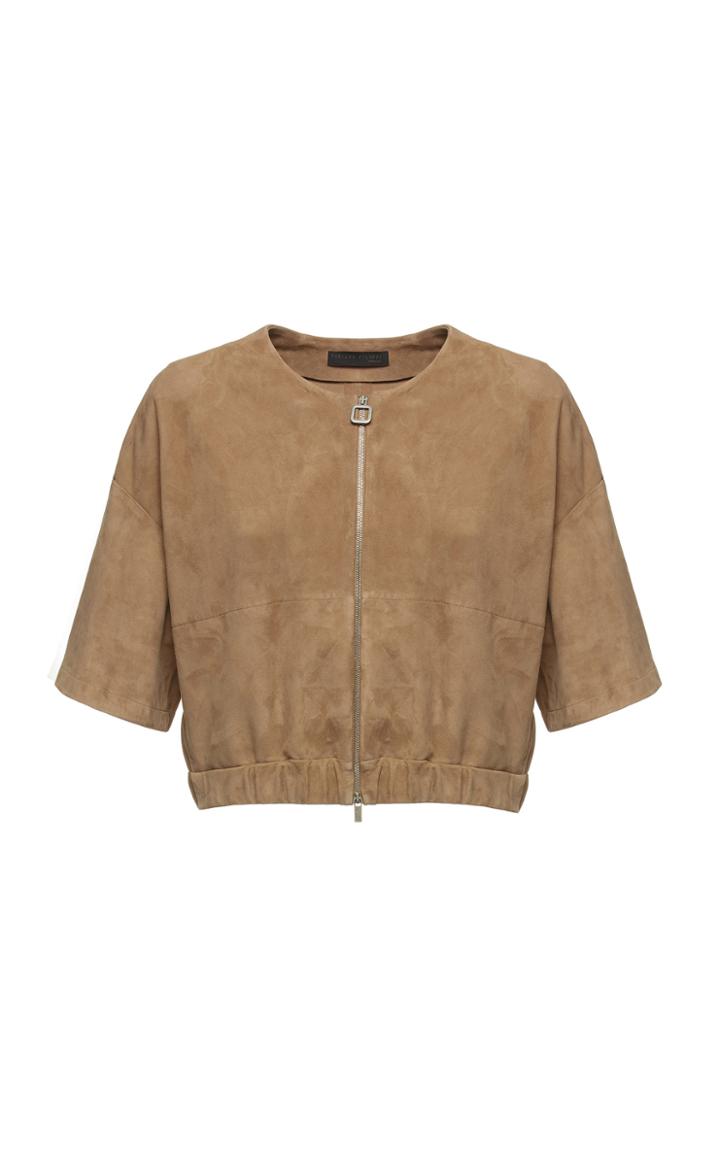 Fabiana Filippi Cropped Suede Jacket