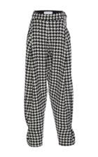 Wanda Nylon Houndstooth Check Harem Pants