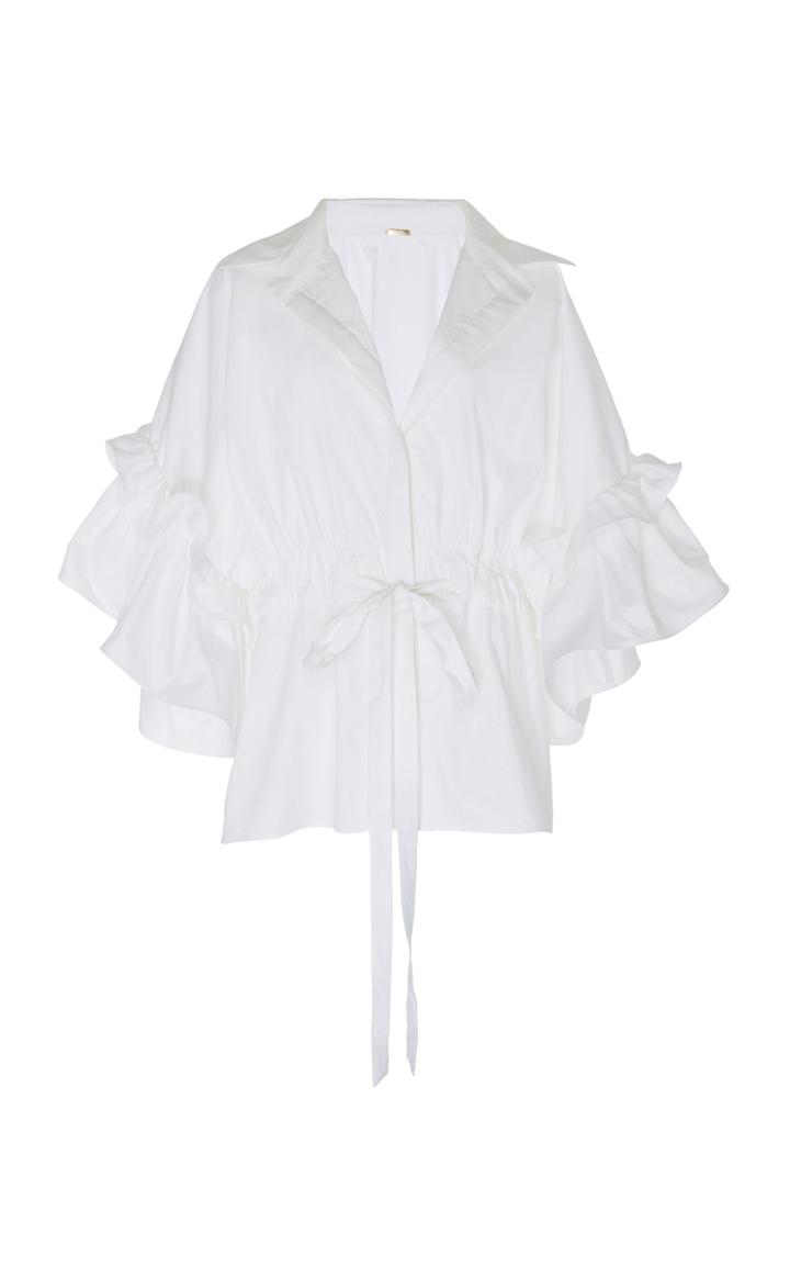 Johanna Ortiz Marco Polo Stretch Cotton Poplin Top