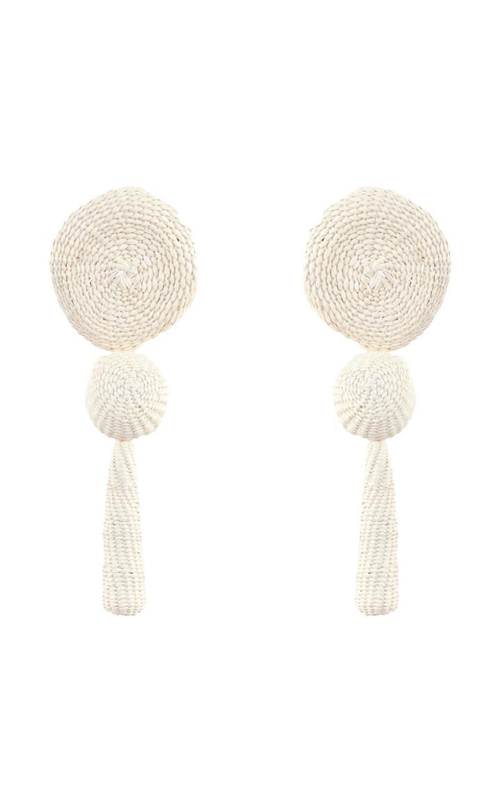 Moda Operandi Johanna Ortiz Equilibrio Antiguo Palm Of Iraca Statement Earrings
