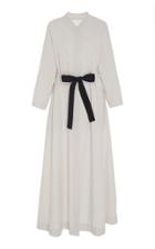 Bouguessa Front Tie Belted Cotton Dress