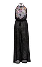 Missoni Mare Patch Embroidered Halter Jumpsuit