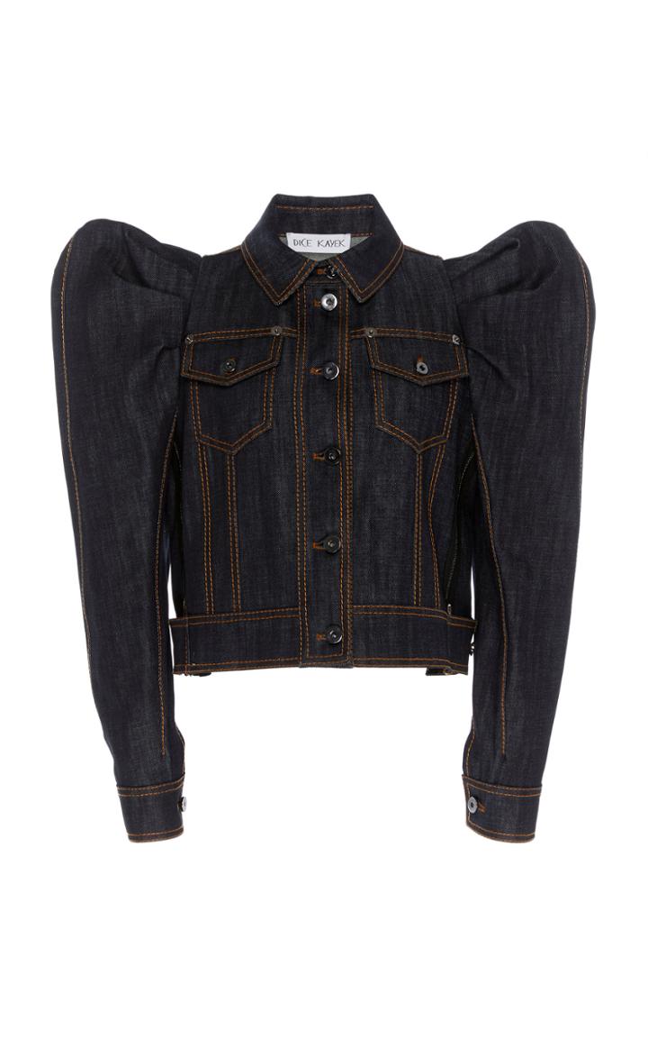 Dice Kayek Structured Cotton Denim Jacket