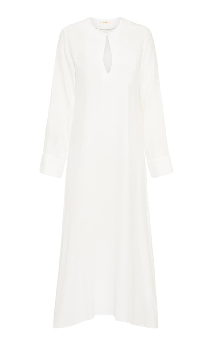 Moda Operandi Matin Keyhole-cutout Silk Midi Dress
