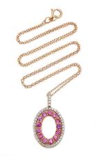 Mateo Gold And Pink Sapphire Necklace