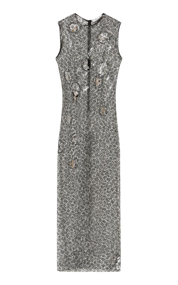 Moda Operandi Christopher Esber Floating Quartz Sequin-embellished Column Dress