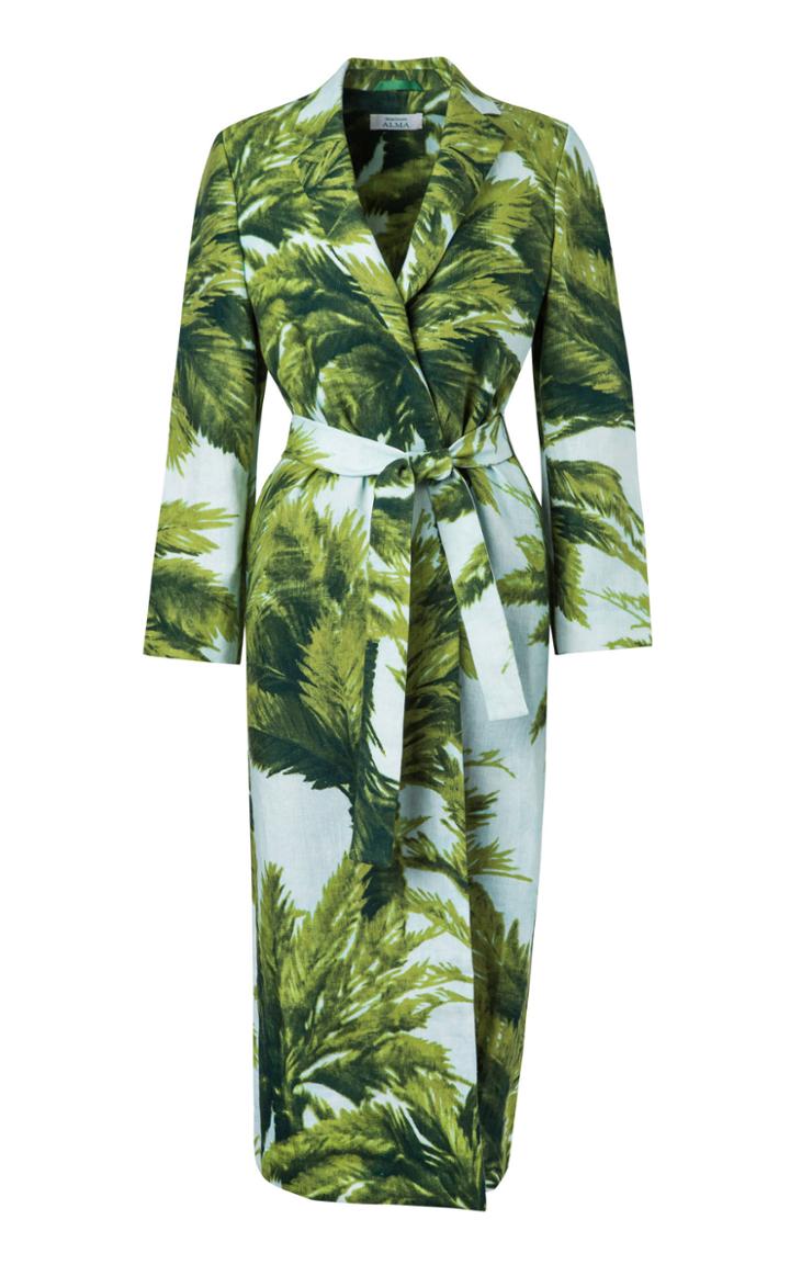Maison Alma Palma Linen Wrap Coat