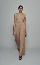 Moda Operandi Emilia Wickstead Ena Belted Crepe Jumpsuit