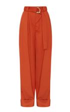 Moda Operandi Aje Rustic Belted Straight-leg Pants