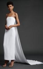 Moda Operandi Cushnie Strapless Column Dress With Detachable Train