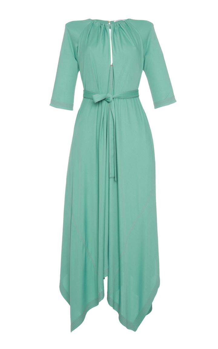 Agnona Silk Blend Jersey Fluid Dress